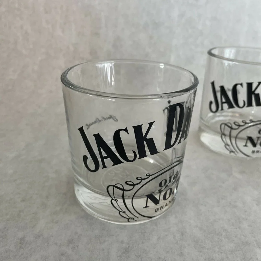 Jack Daniels Tumbler Rocks Whiskey glasses lot if 4